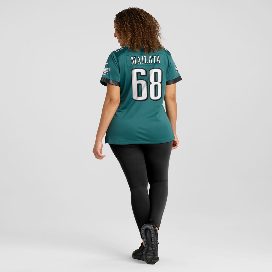 Mailata Philadelphia Eagles Women's Team Game Jersey - Midnight Green