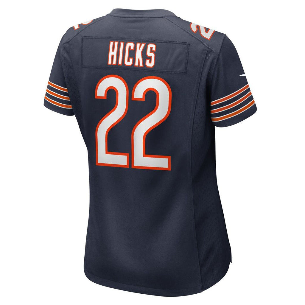 Elijah Hicks Chicago Bears Women's Team Game Jersey - Navy