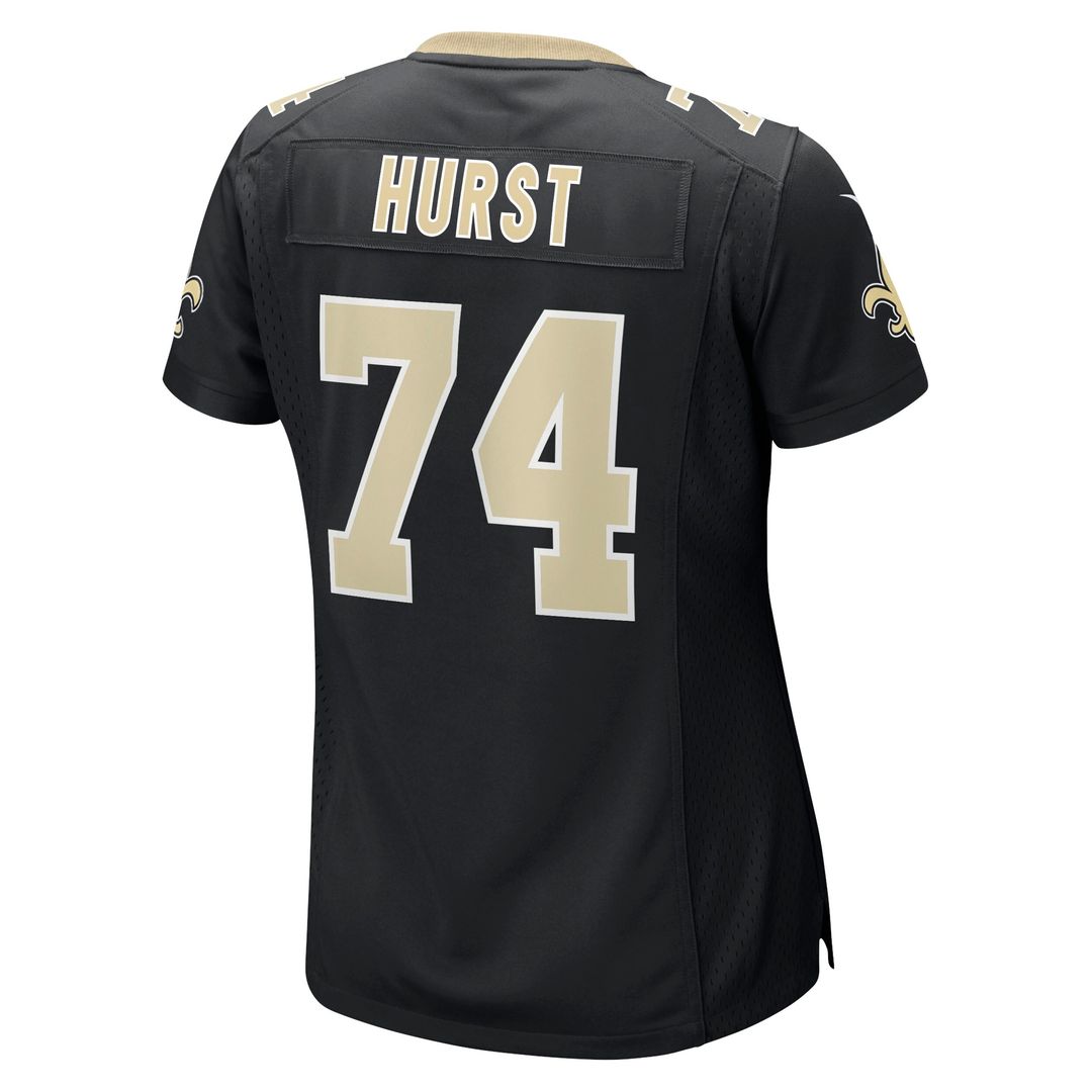 James Hurst New Orleans Saints Women's Game Jersey - Black