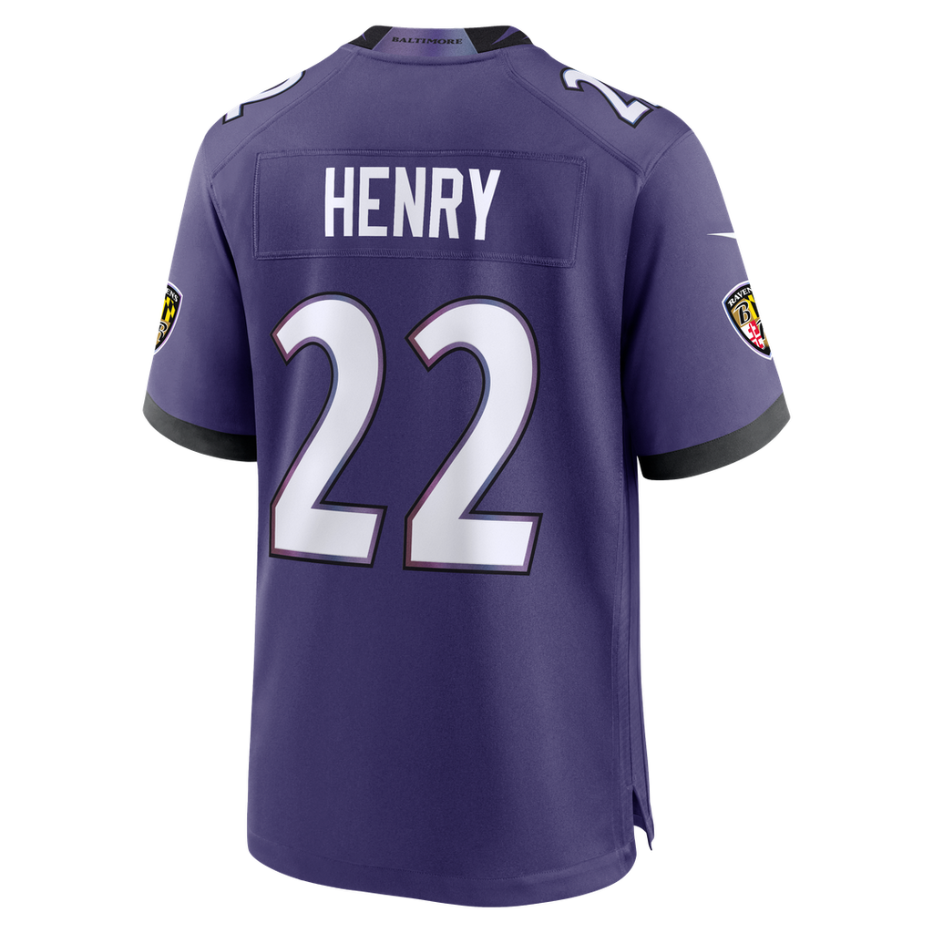 Derrick Henry Baltimore Ravens Team Game Jersey - Purple