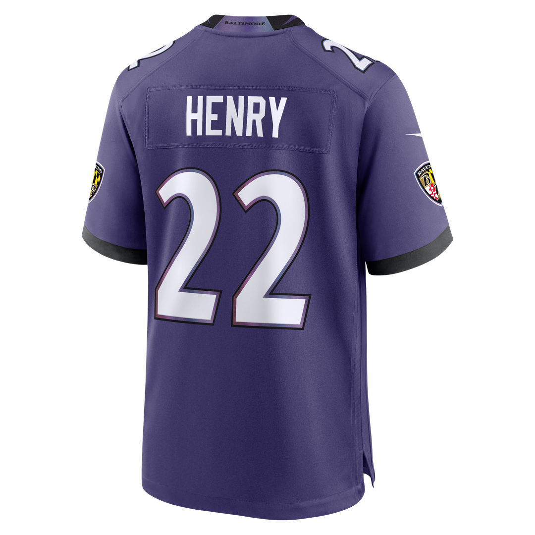 Derrick Henry Baltimore Ravens Team Game Jersey - Purple
