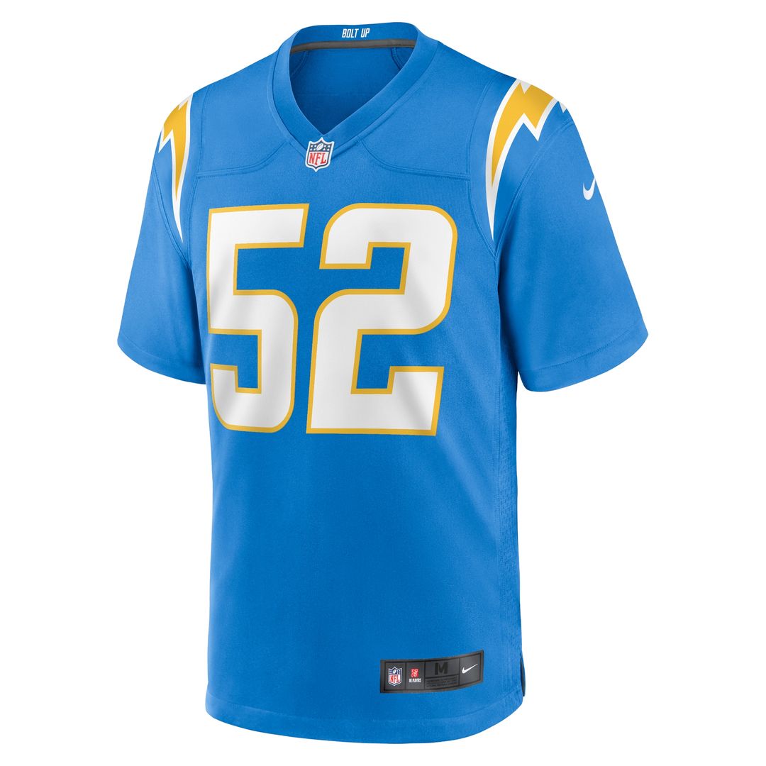 Khalil Mack Los Angeles Chargers Youth Game Jersey - Powder Blue