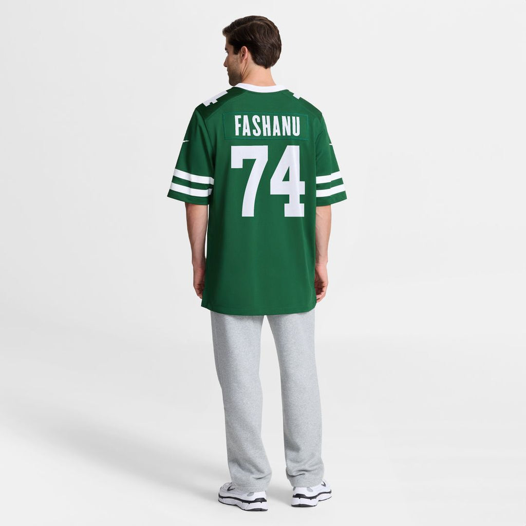 Olu Fashanu New York Jets Player Game Jersey - Gotham Green