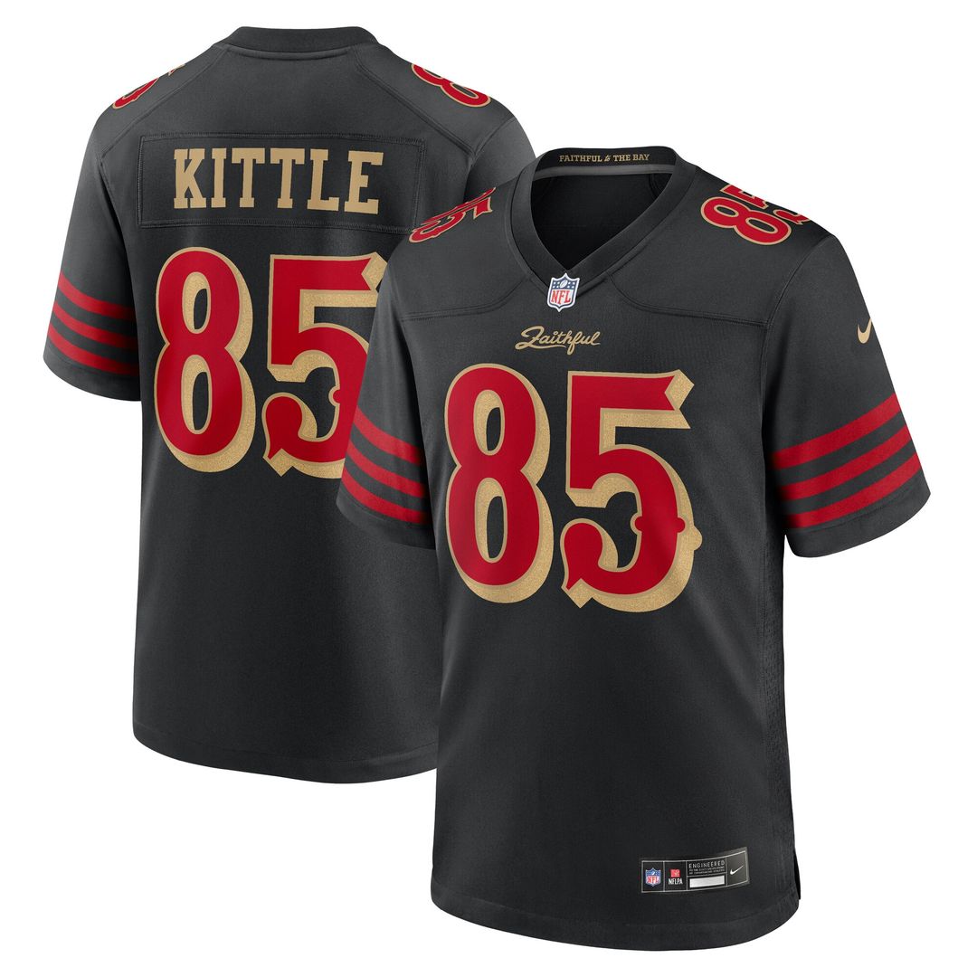George Kittle San Francisco 49ers 2025 Rivalries Collection Game Jersey - Black