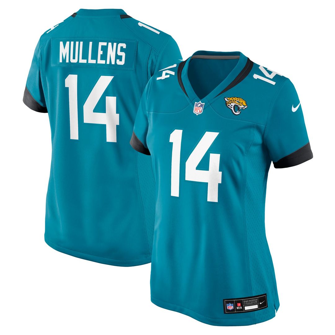 Nick Mullens Jacksonville Jaguars Women's Team Game Jersey - Teal