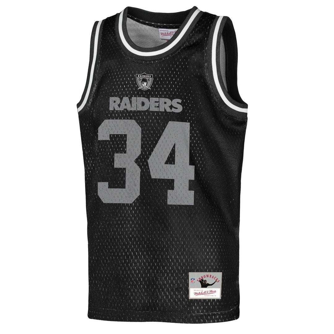 Bo Jackson Las Vegas Raiders Mitchell & Ness Youth Retired Player Basketball Fashion Jersey - Black