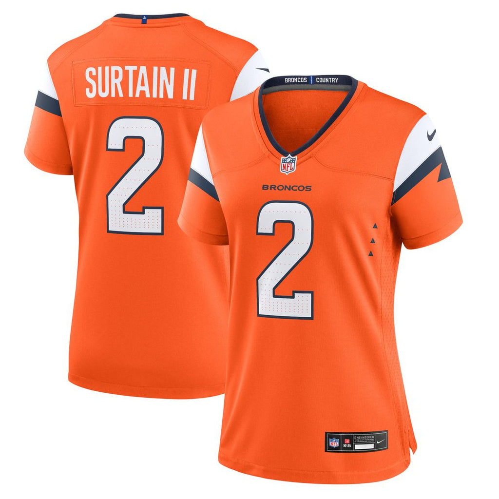 Patrick Surtain II Denver Broncos Women's Alternate Game Jersey - Navy