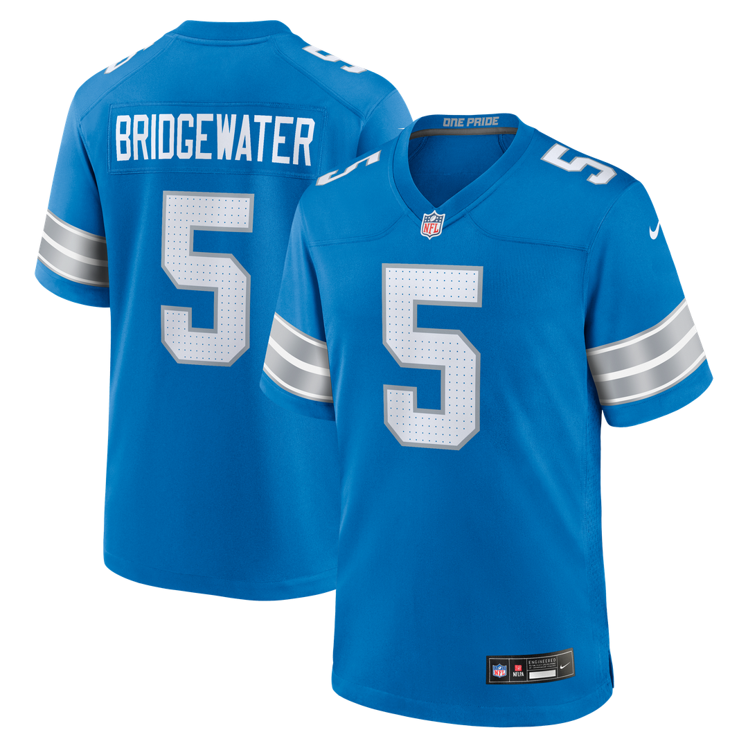 Teddy Bridgewater Detroit Lions Team Game Jersey - Blue