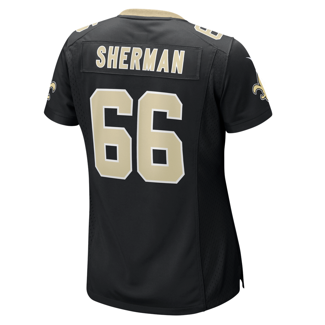 William Sherman New Orleans Saints Women's Team Game Jersey - Black