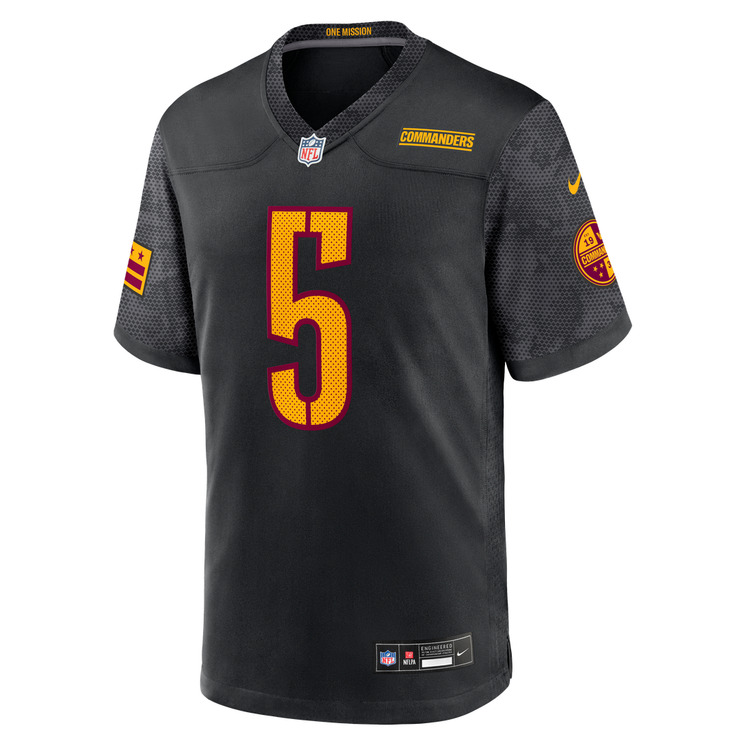 Jayden Daniels Washington Commanders Alternate Game Player Jersey - Black