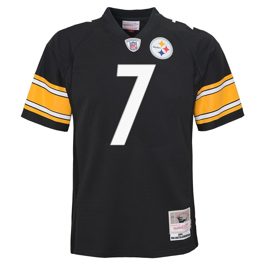 Ben Roethlisberger Pittsburgh Steelers Mitchell & Ness Youth 2004 Legacy Replica Jersey - Black