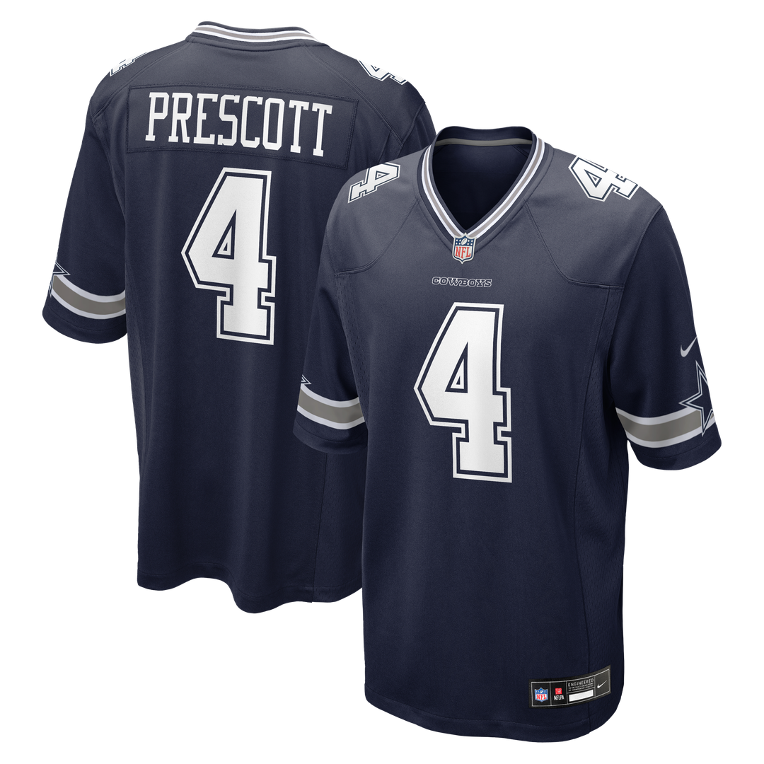 Dak Prescott Dallas Cowboys Game Team Jersey - Navy