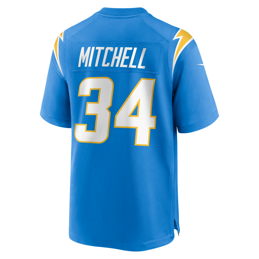 Keaton Mitchell Los Angeles Chargers Team Game Jersey - Powder Blue