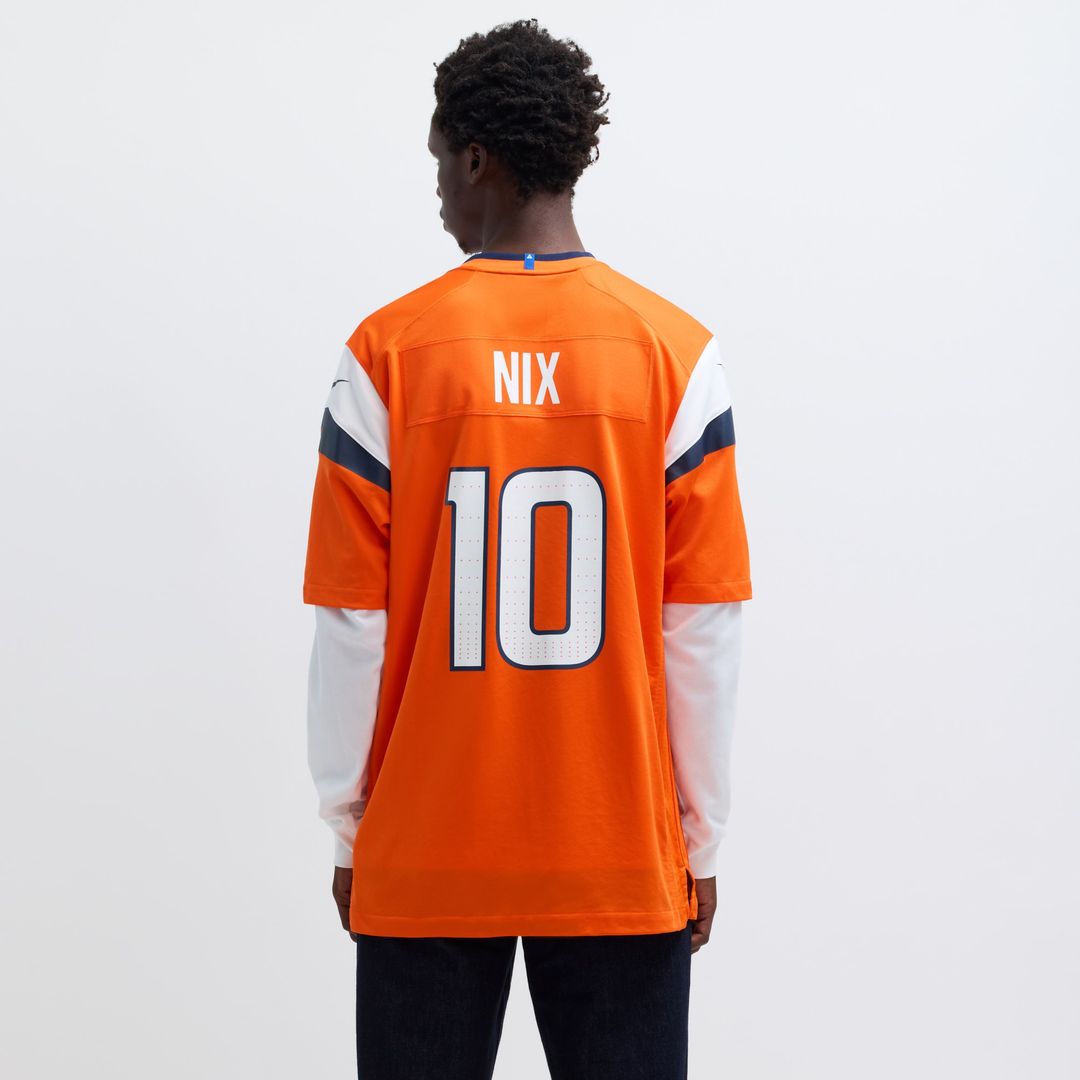 Bo Nix Denver Broncos Player Game Jersey - Orange