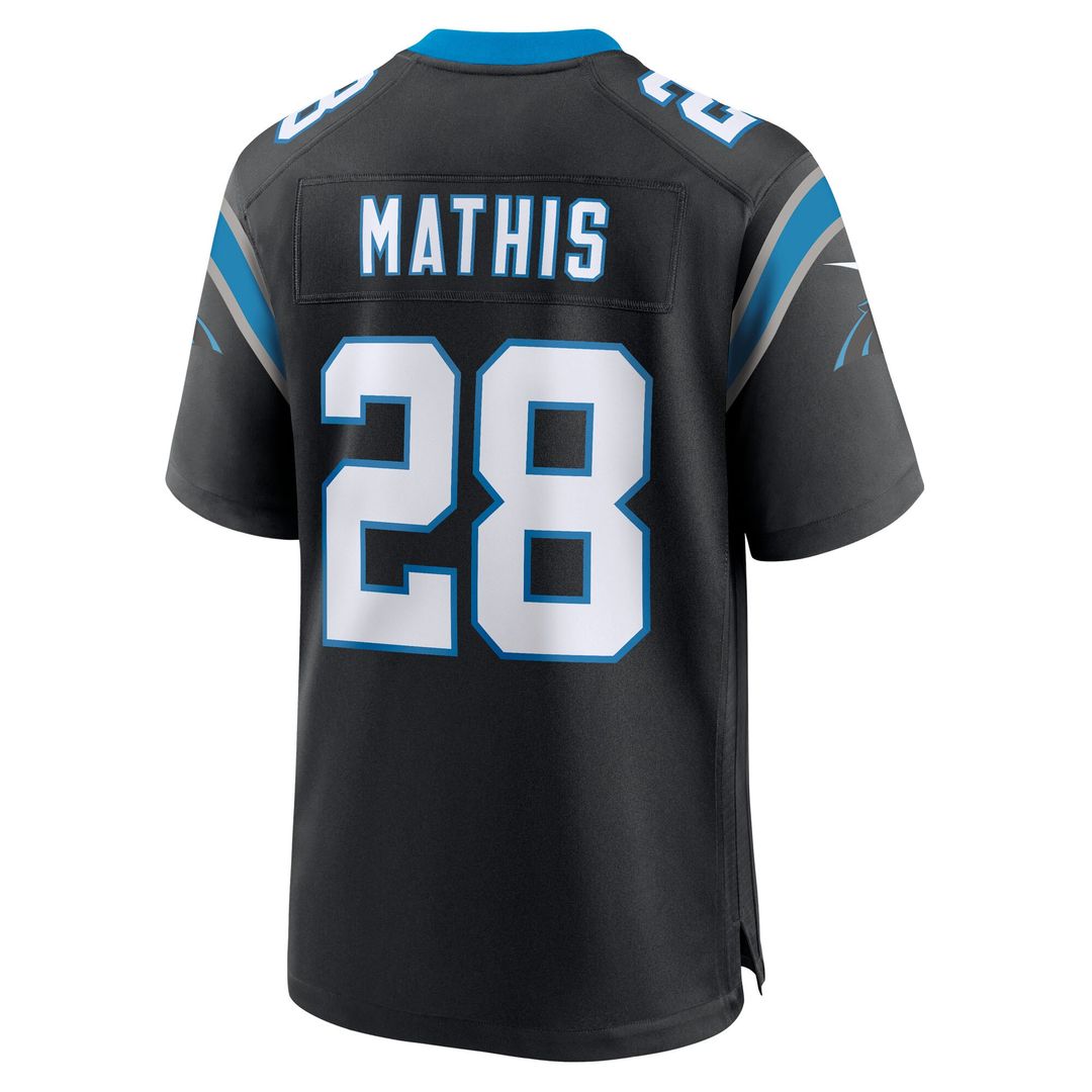 Damarri Mathis Carolina Panthers Team Game Jersey - Black
