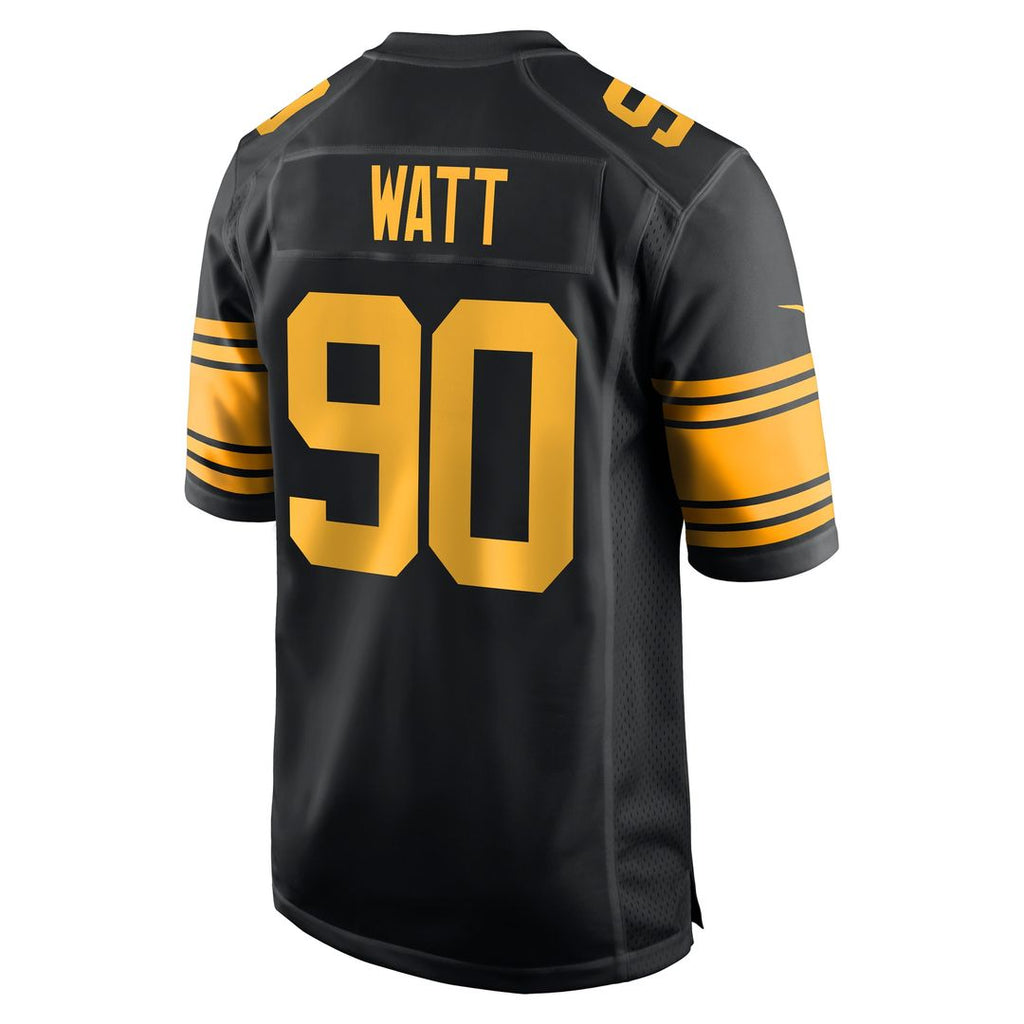 T.J. Watt Pittsburgh Steelers Alternate Game Jersey - Black