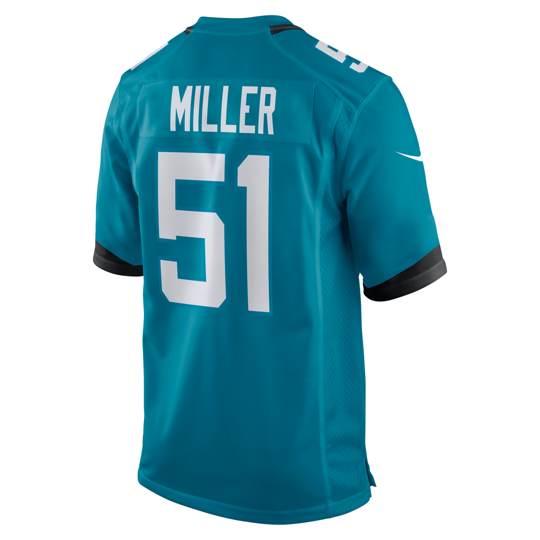 Ventrell Miller Jacksonville Jaguars Game Jersey - Teal