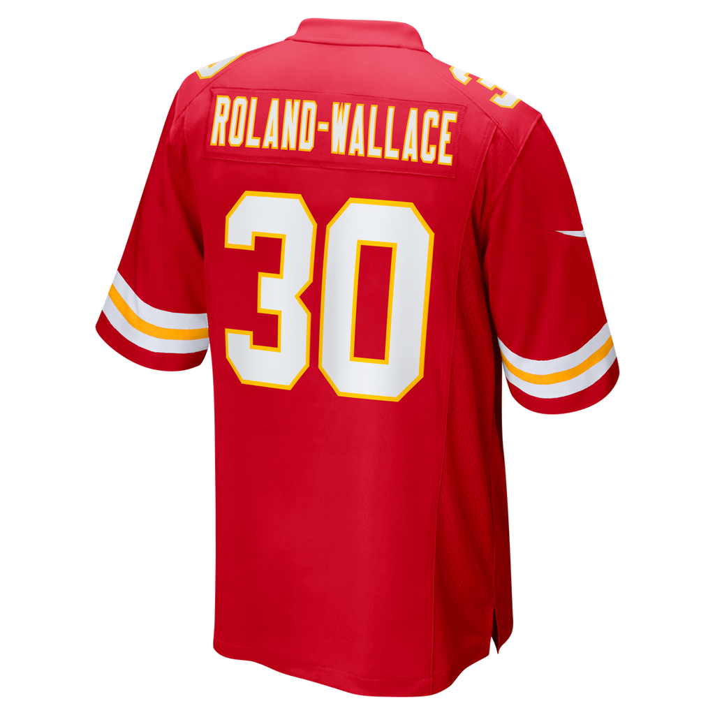 Chris Roland-Wallace Kansas City Chiefs Game Jersey - Red