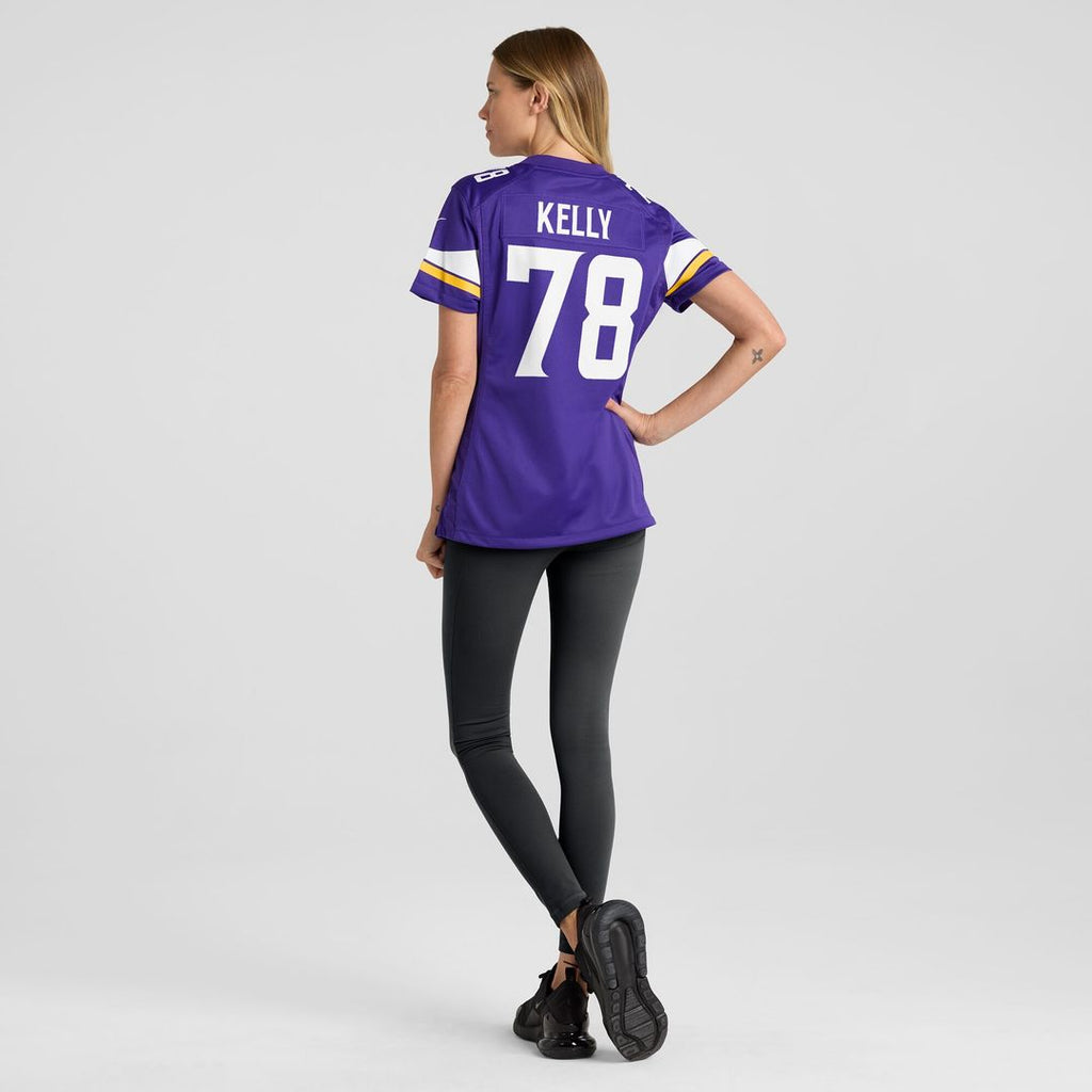 Ryan Kelly Minnesota Vikings Women's Team Game Jersey - Purple
