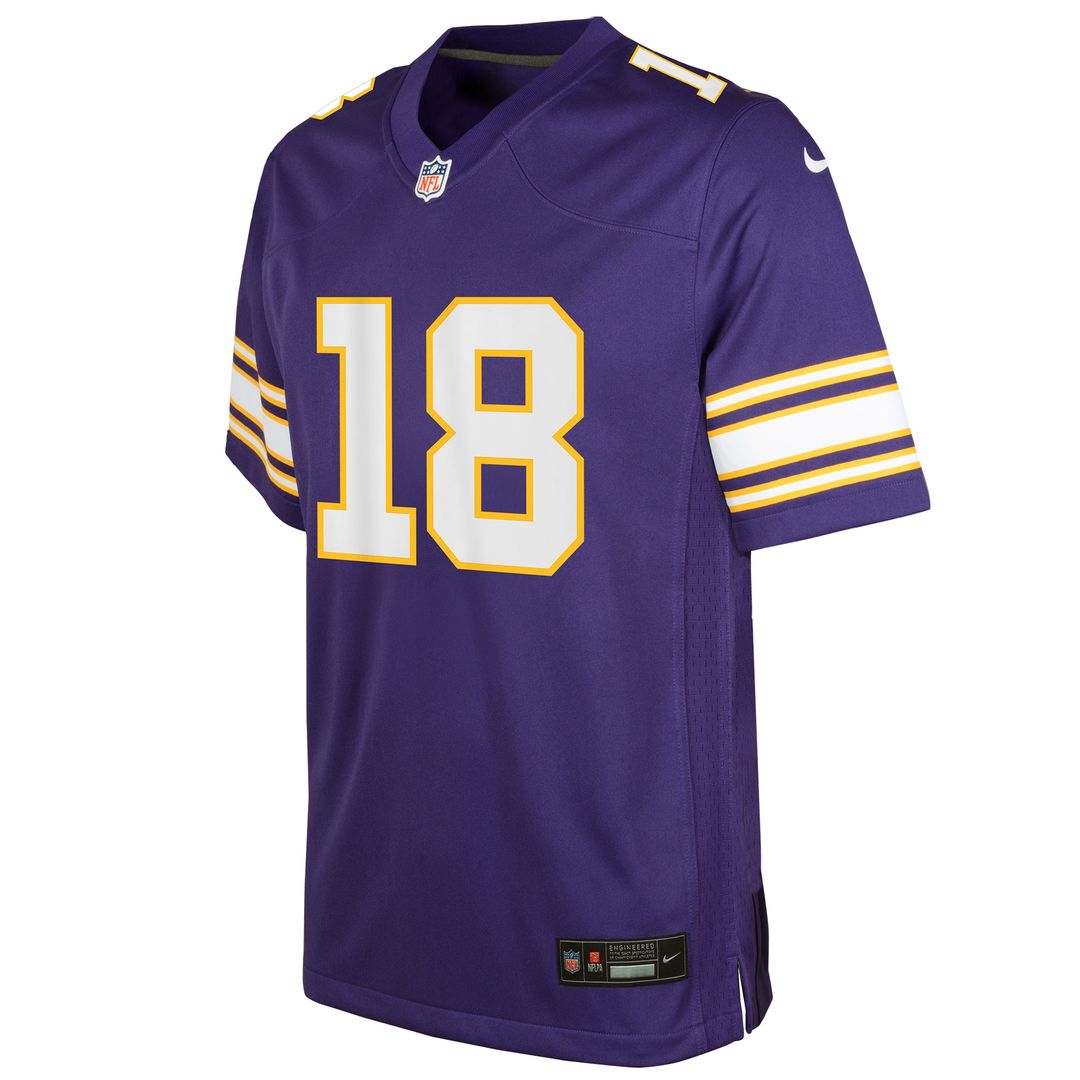 Justin Jefferson Minnesota Vikings Youth Game Jersey - White