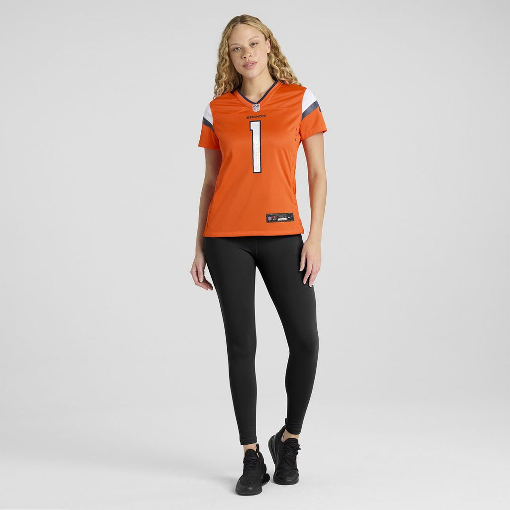 Evan Engram Denver Broncos Women's Team Game Jersey - Orange