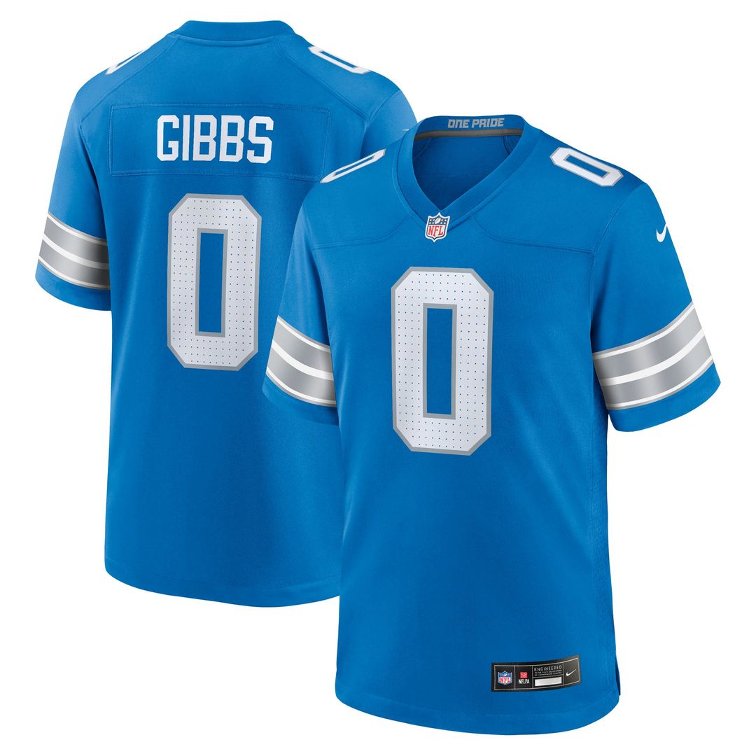 Jahmyr Gibbs Detroit Lions 2nd Alternate Game Player Jersey - Black