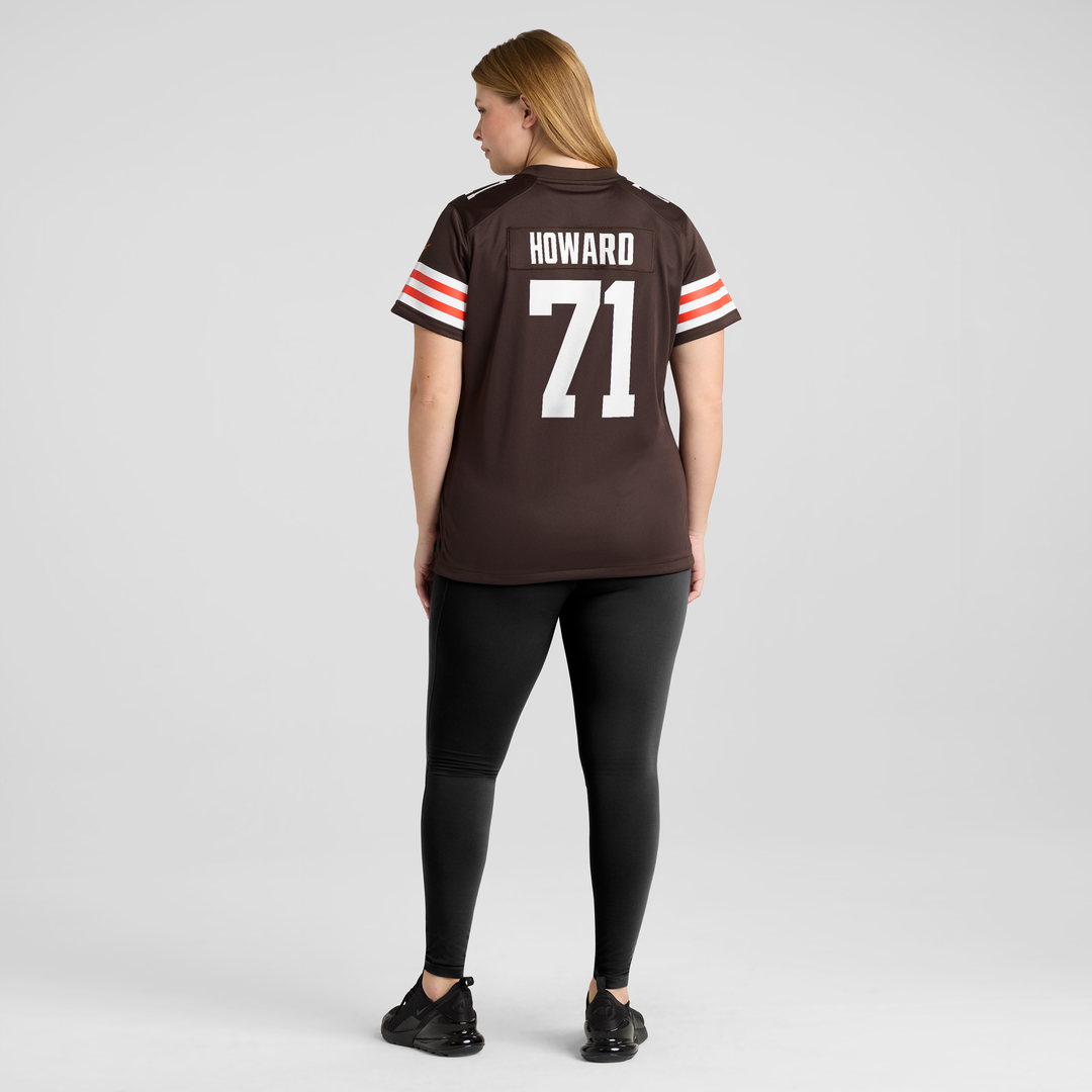Tytus Howard Cleveland Browns Women's Team Game Jersey - Brown