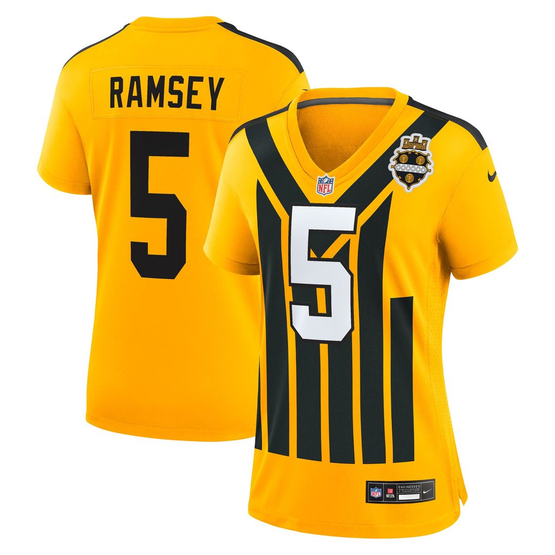 Jalen Ramsey Pittsburgh Steelers Women's Alternate 1933 Throwback Game Jersey - Gold