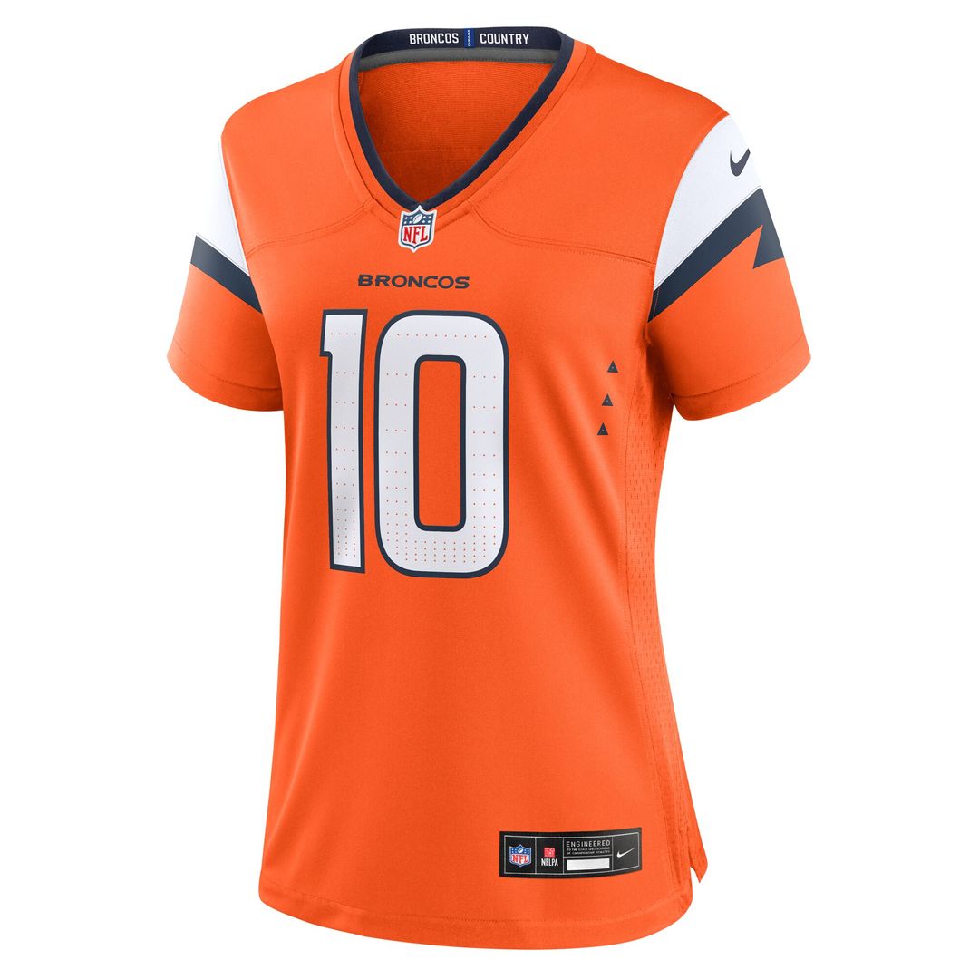 Bo Nix Denver Broncos Women's Game Jersey - Orange