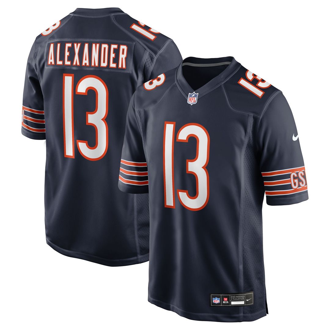 Maurice Alexander Chicago Bears Team Game Jersey - Navy