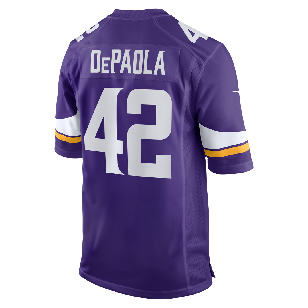 Andrew DePaola Minnesota Vikings Game Jersey - Purple
