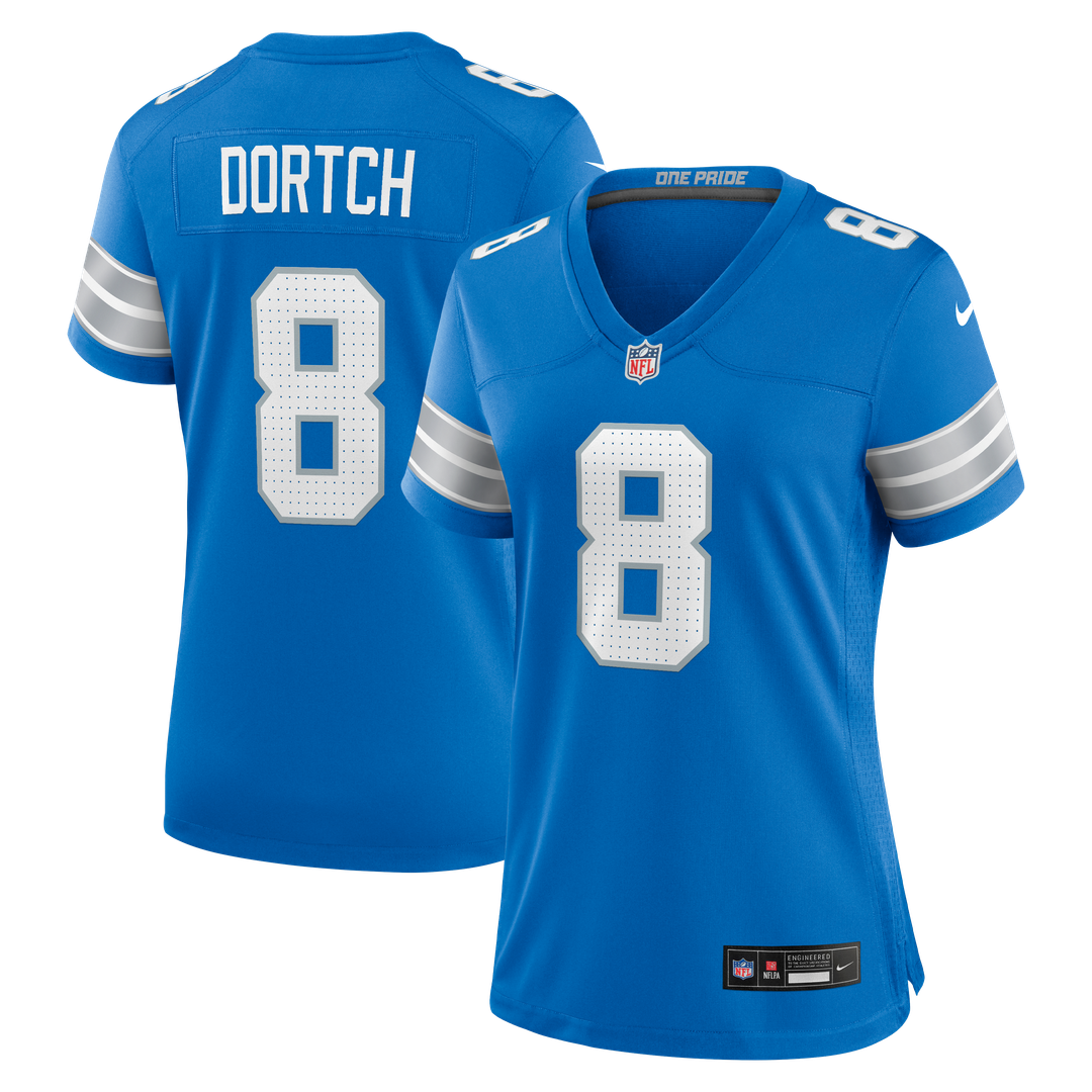 Greg Dortch Detroit Lions Women's Team Game Jersey - Blue