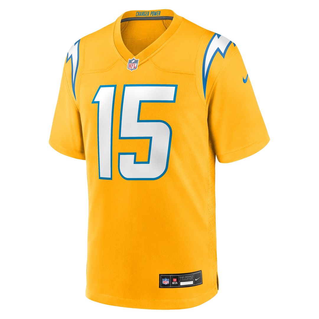 Ladd McConkey Los Angeles Chargers Alternate Charger Power Game Player Jersey - Gold