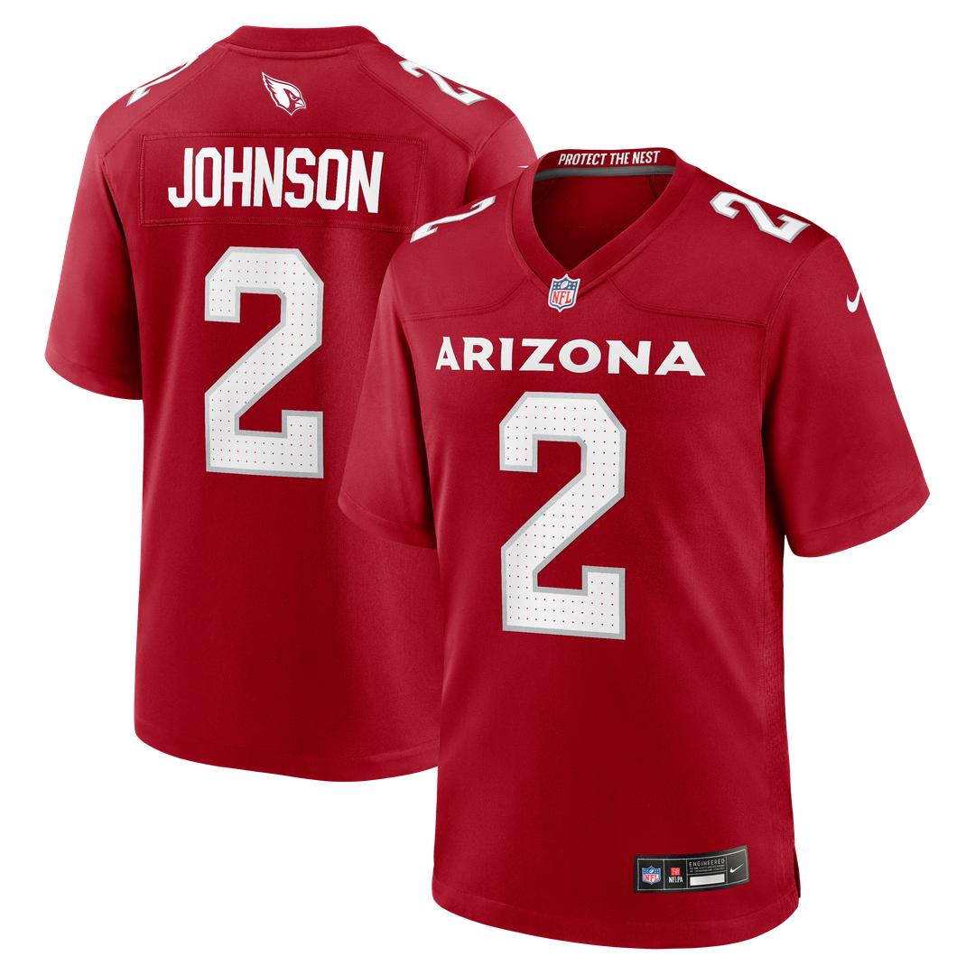 Will Johnson Arizona Cardinals Team Game Jersey - Cardinal