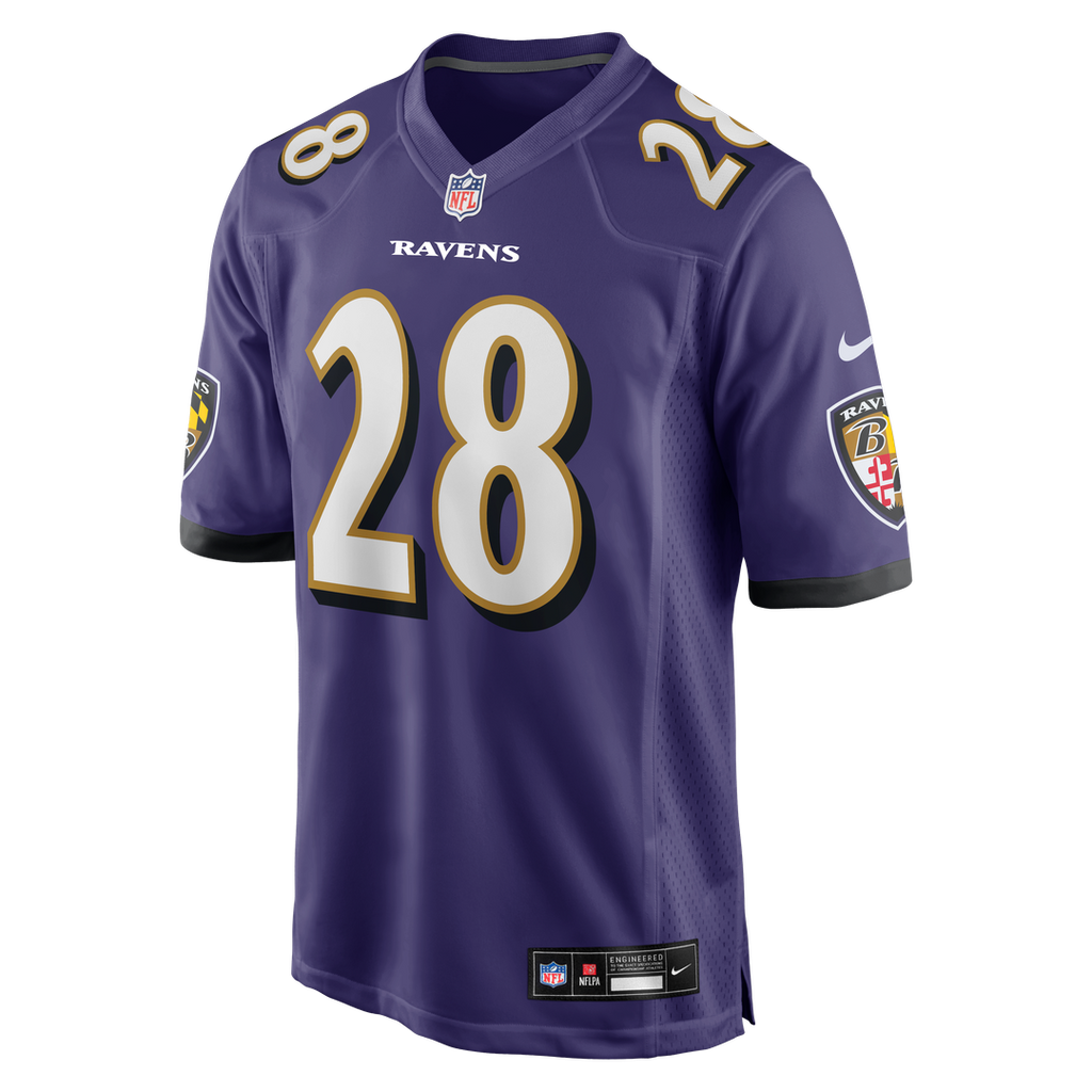 Taven Bryan Baltimore Ravens Team Game Jersey - Purple