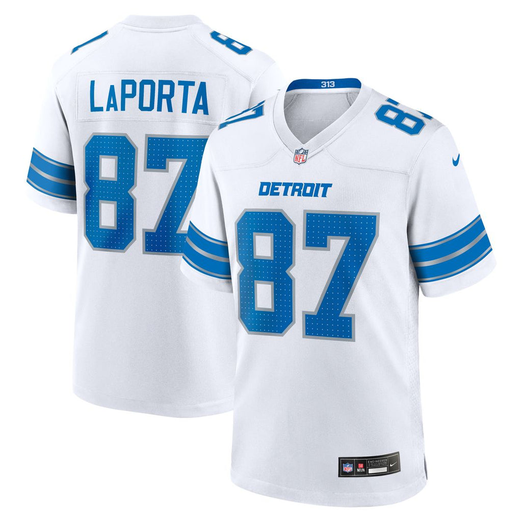 Sam LaPorta Detroit Lions Game Jersey - Blue