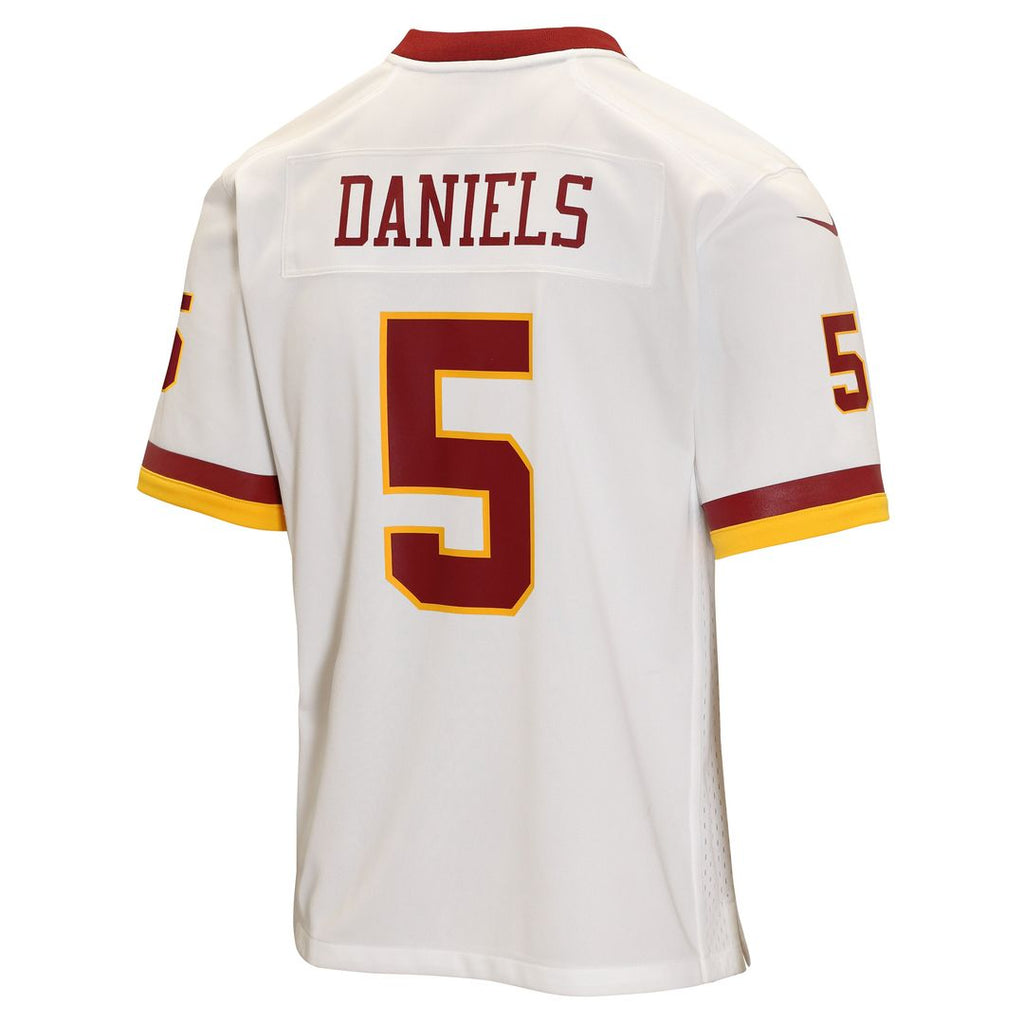 Jayden Daniels Washington Commanders Youth Game Jersey - White