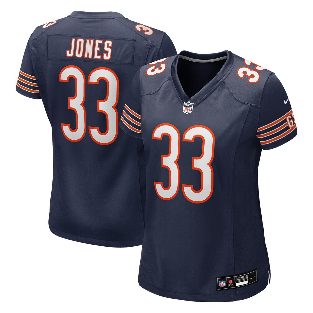 Jaylon Jones Chicago Bears Women's Team Game Jersey - Navy