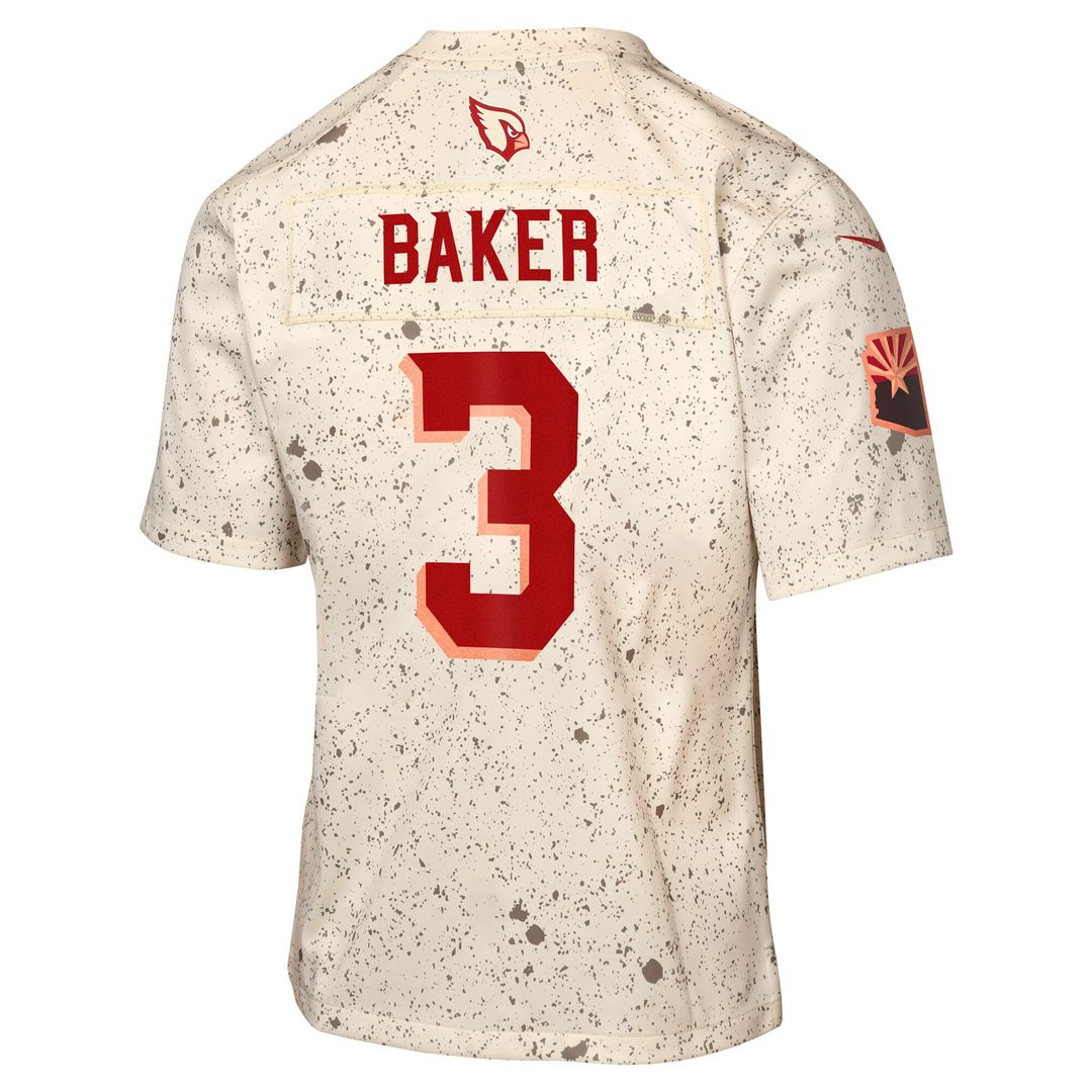 Budda Baker Arizona Cardinals Youth 2025 Rivalries Collection Game Jersey - Natural
