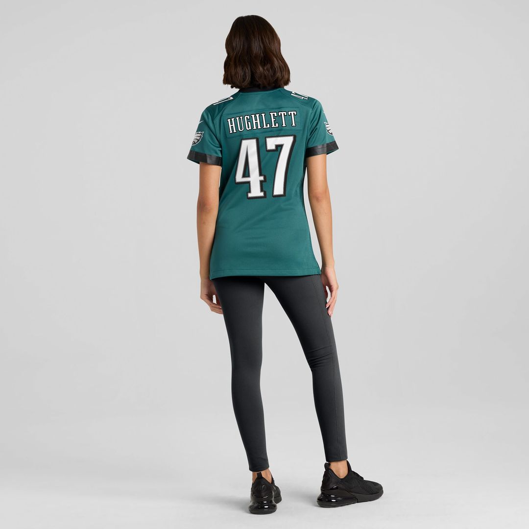 Charley Hughlett Philadelphia Eagles Women's Team Game Jersey - Midnight Green