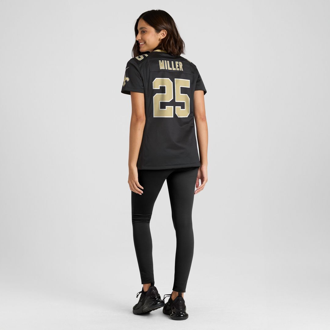 Kendre Miller New Orleans Saints Women's Team Game Jersey - Black