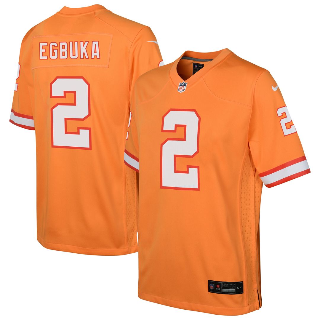Emeka Egbuka Tampa Bay Buccaneers Youth Team Game Jersey - Red