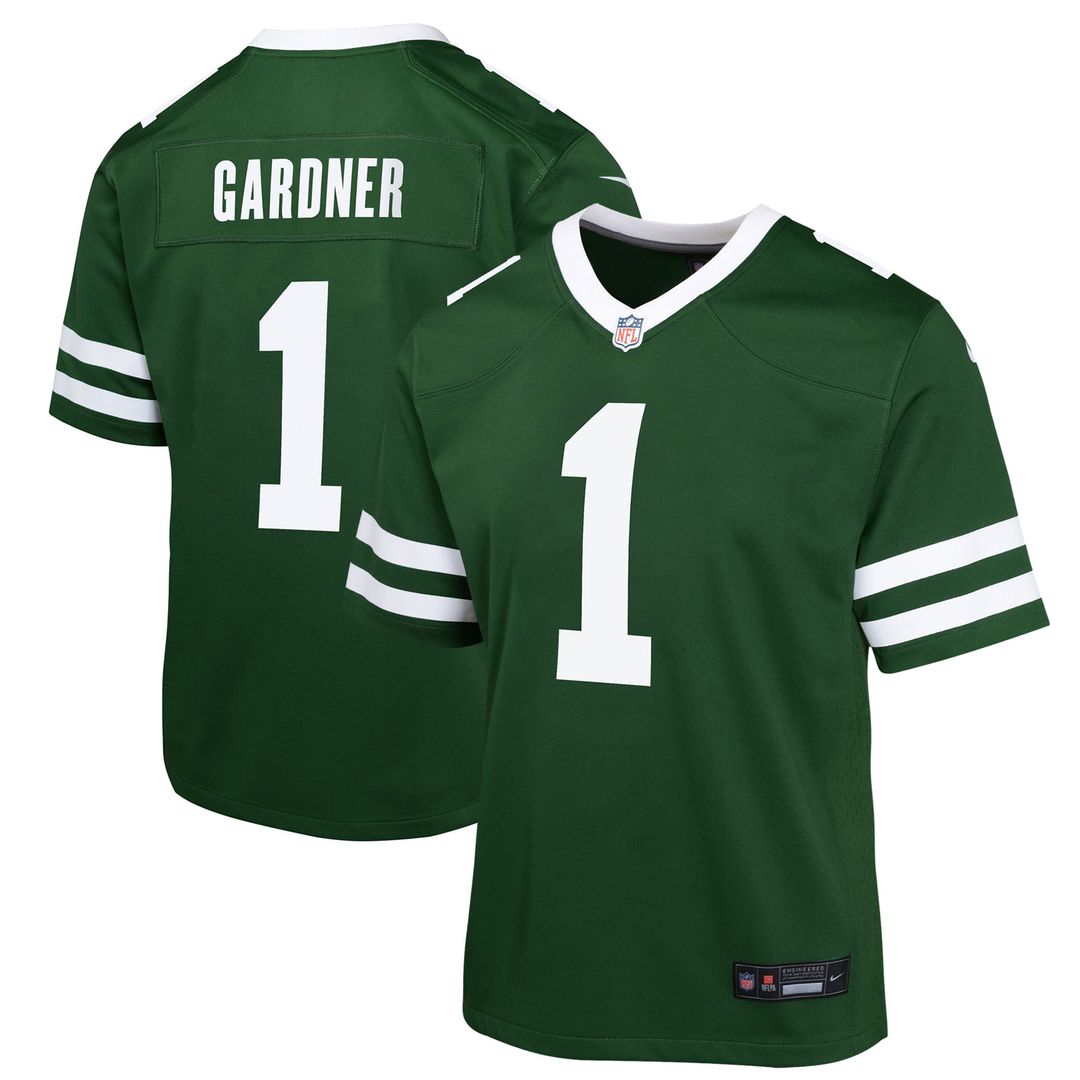 Ahmad Sauce Gardner New York Jets Nike Youth Game Jersey - White