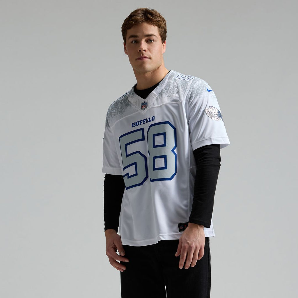 Matt Milano Buffalo Bills 2025 Rivalries Collection Stitched Limited Jersey - White