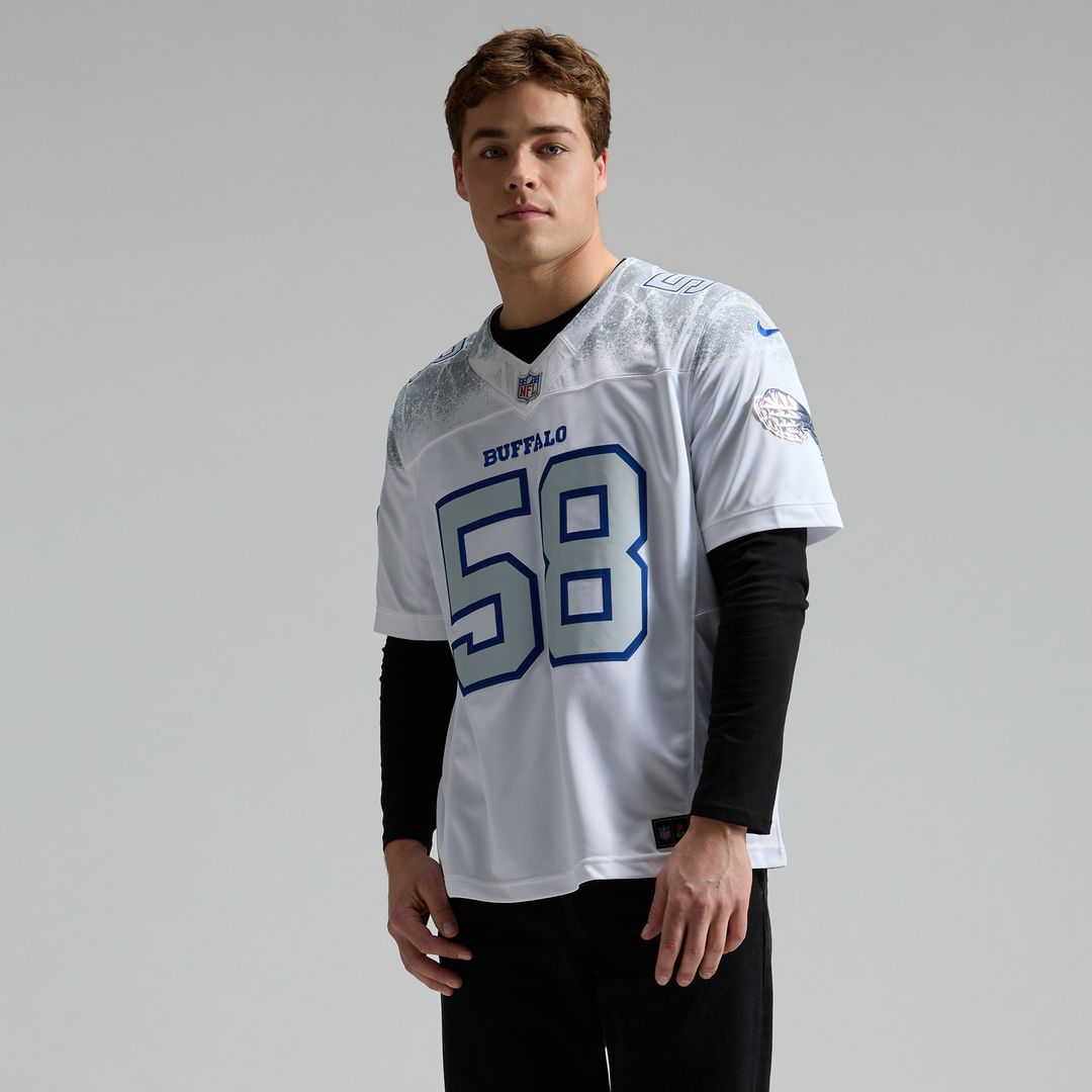 Matt Milano Buffalo Bills 2025 Rivalries Collection Stitched Limited Jersey - White