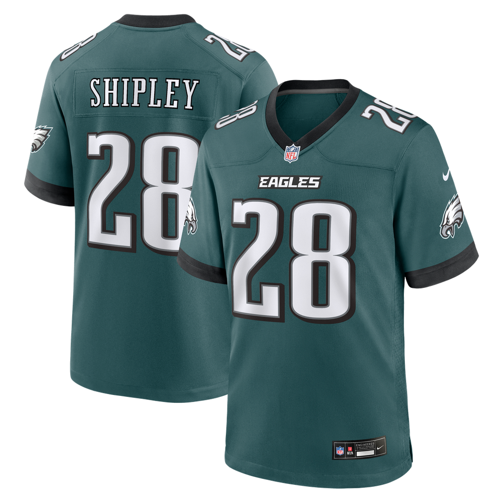 Will Shipley Philadelphia Eagles Team Game Jersey - Midnight Green