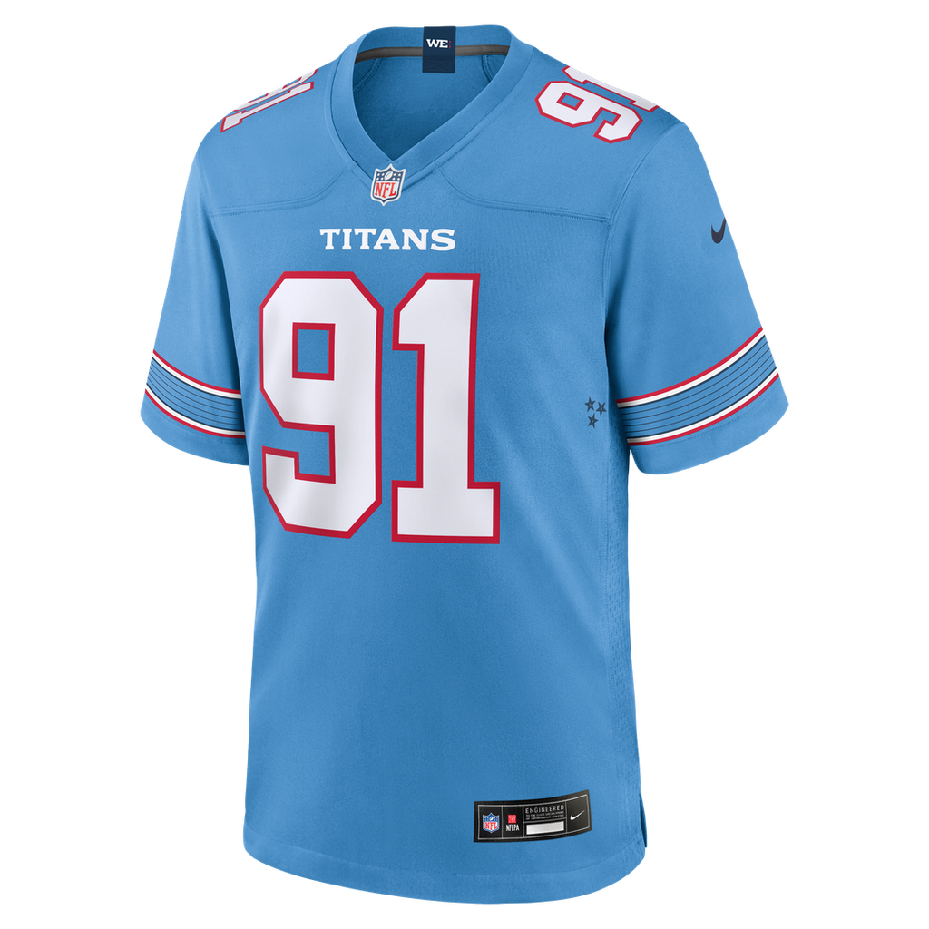 John Franklin-Myers Tennessee Titans Team Game Jersey - Light Blue