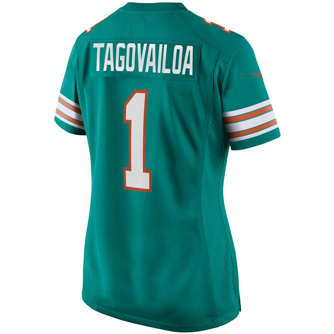 Tua Tagovailoa Miami Dolphins Women's Alternate Game Jersey - Aqua