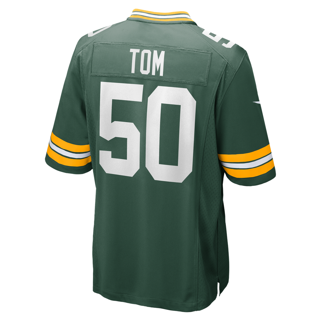 Zach Tom Green Bay Packers Game Player Jersey - Green