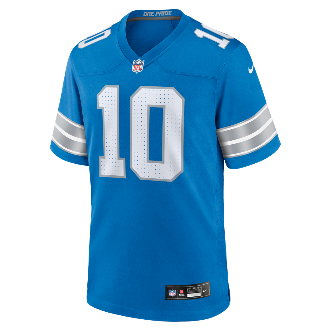 Isiah Pacheco Detroit Lions Team Game Jersey - Blue